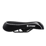 ASIENTO ATOM AT-3134 NEGRO/RAYAS BLANCAS RIEL NEGRO TW - Imagen 3