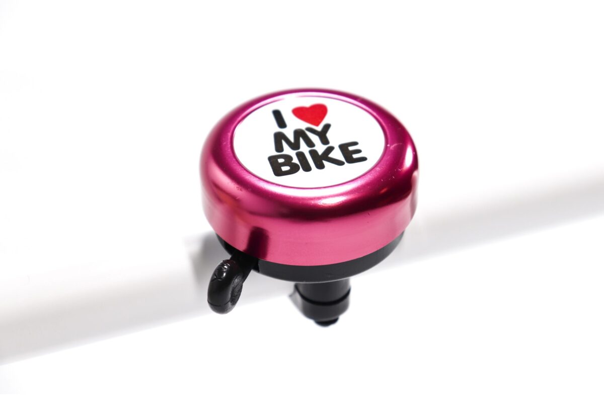 TIMBRE ATOM I LOVE MY BIKE AT-310S ROJO - Imagen 1