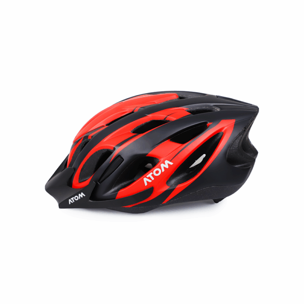 CASCO ATOM CE EN 1078 AT-710 NEGRO/ROJO MATE T:M