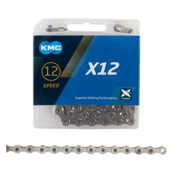 CADENA KMC X12 1/2"X11/128" 126L PLATA/PLATA