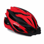 CASCO ATOM CERTIFICADO EN1078 AT-256 NEGRO/ROJO MATE - Imagen 2