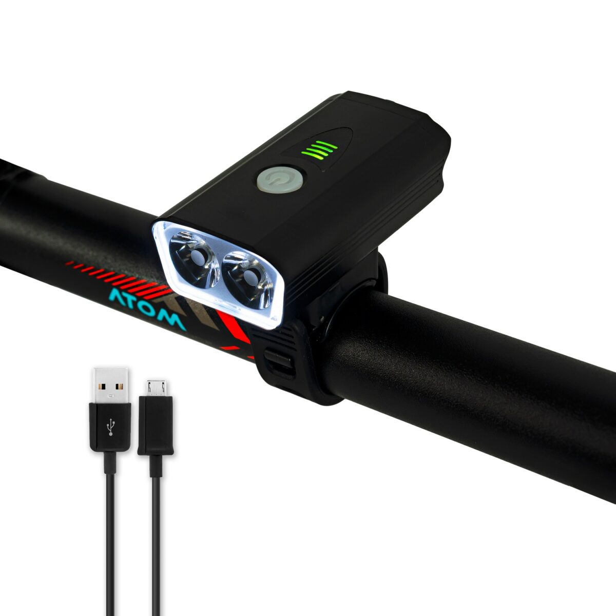 LUZ DELANTERO ATOM AT-3205 900LM 2800MAH - Imagen 3