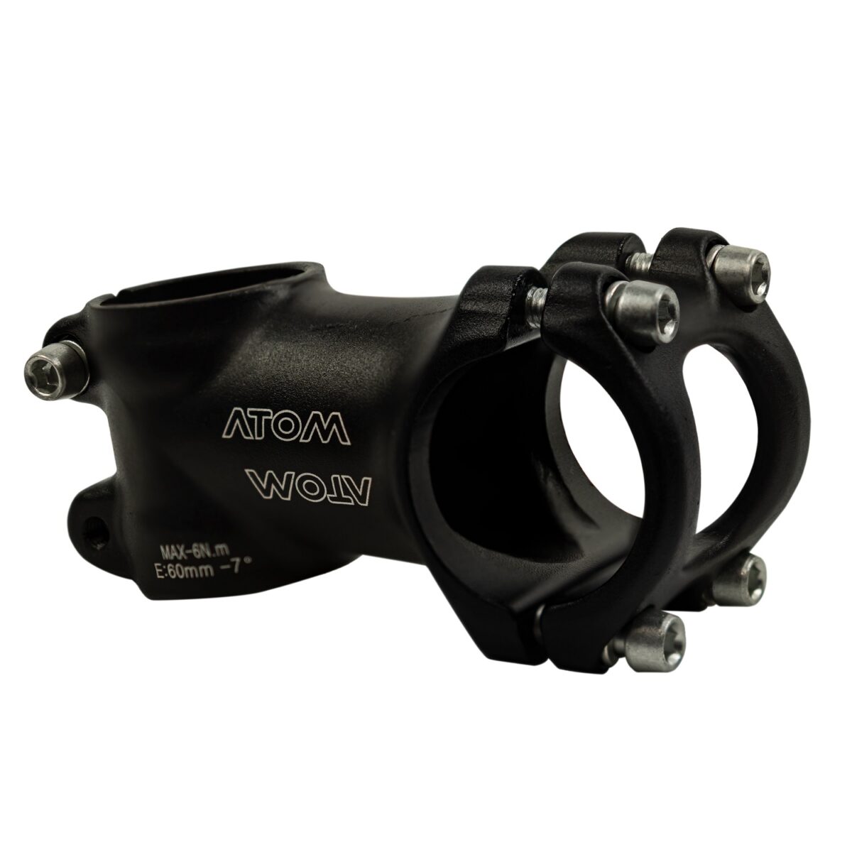 CODO ATOM MTB  ANG 7° ALLOY NEGRO - Imagen 2