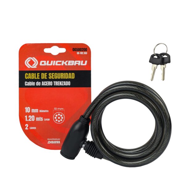 CADENA DE SEGURIDAD QUICKBAU QB-102 10X1200MM CON LLAVE