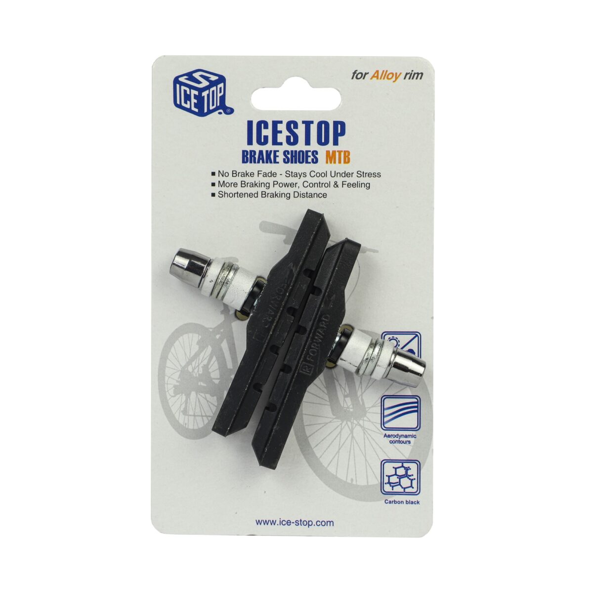 TACOS DE FRENO ICESTOP M-945V-A2 72MM BLACK - Imagen 1