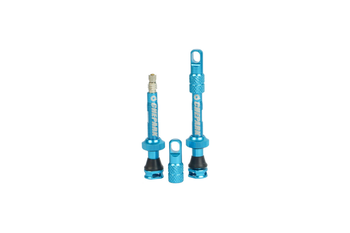 VÁLVULA TUBELESS CHEPARK TIL-60A 45MM AZUL MTB C/REMOVEDOR - Imagen 2