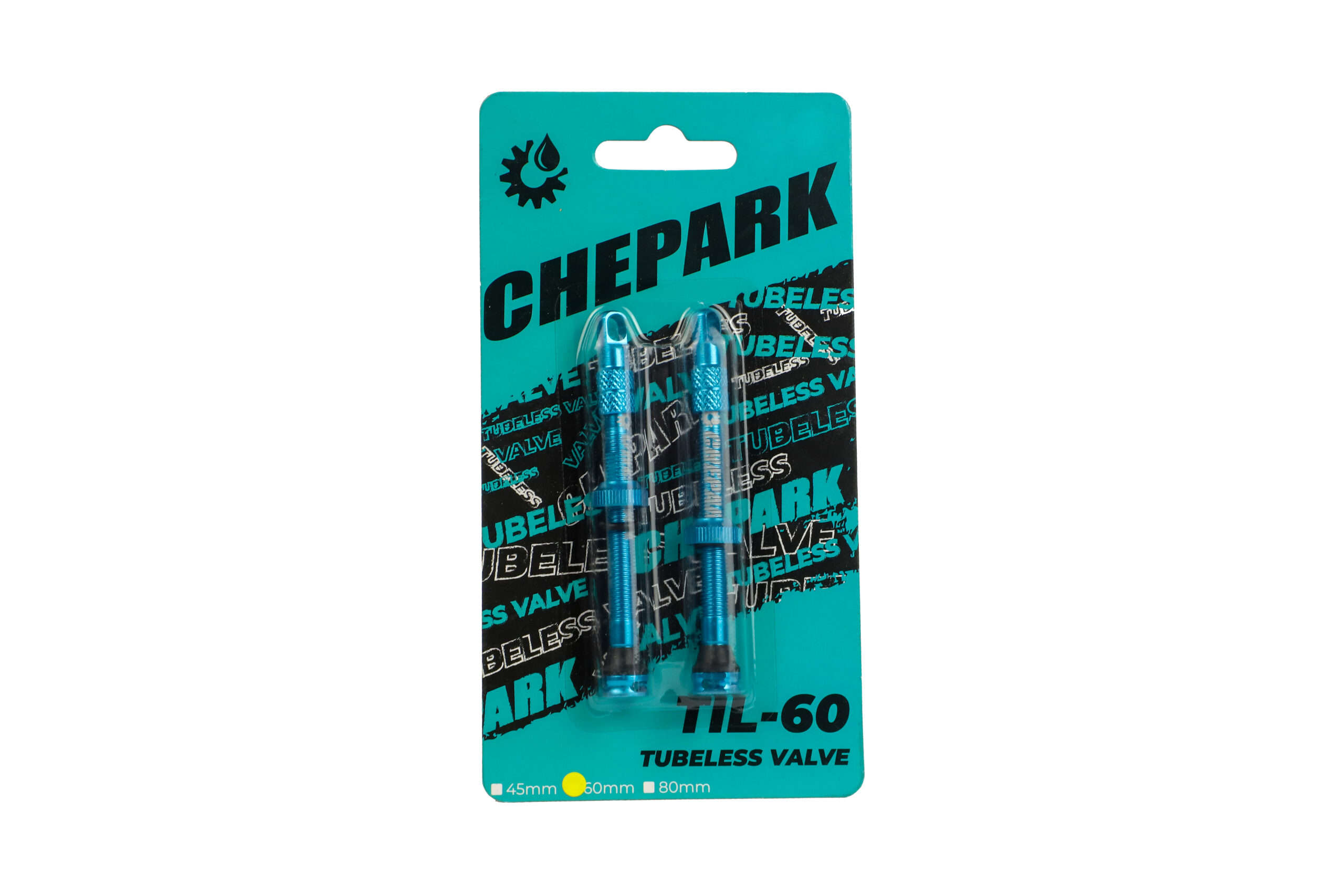 1600032 (1) VÁLVULA TUBELESS CHEPARK TIL-60B 60MM AZUL RUTA C/REMOVEDOR - Imagen 1