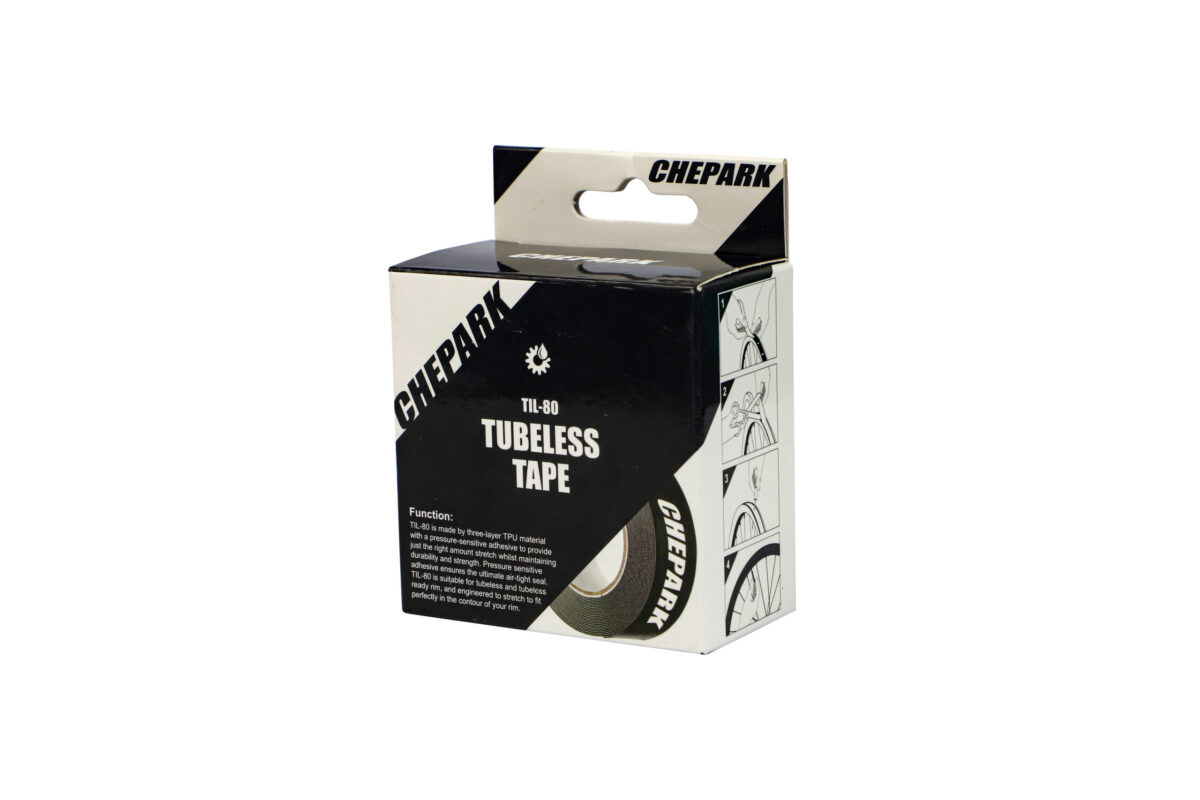 CINTA TUBELESS CHEPARK TIL-80A 25MM X 4.2M NEGRO - Imagen 4