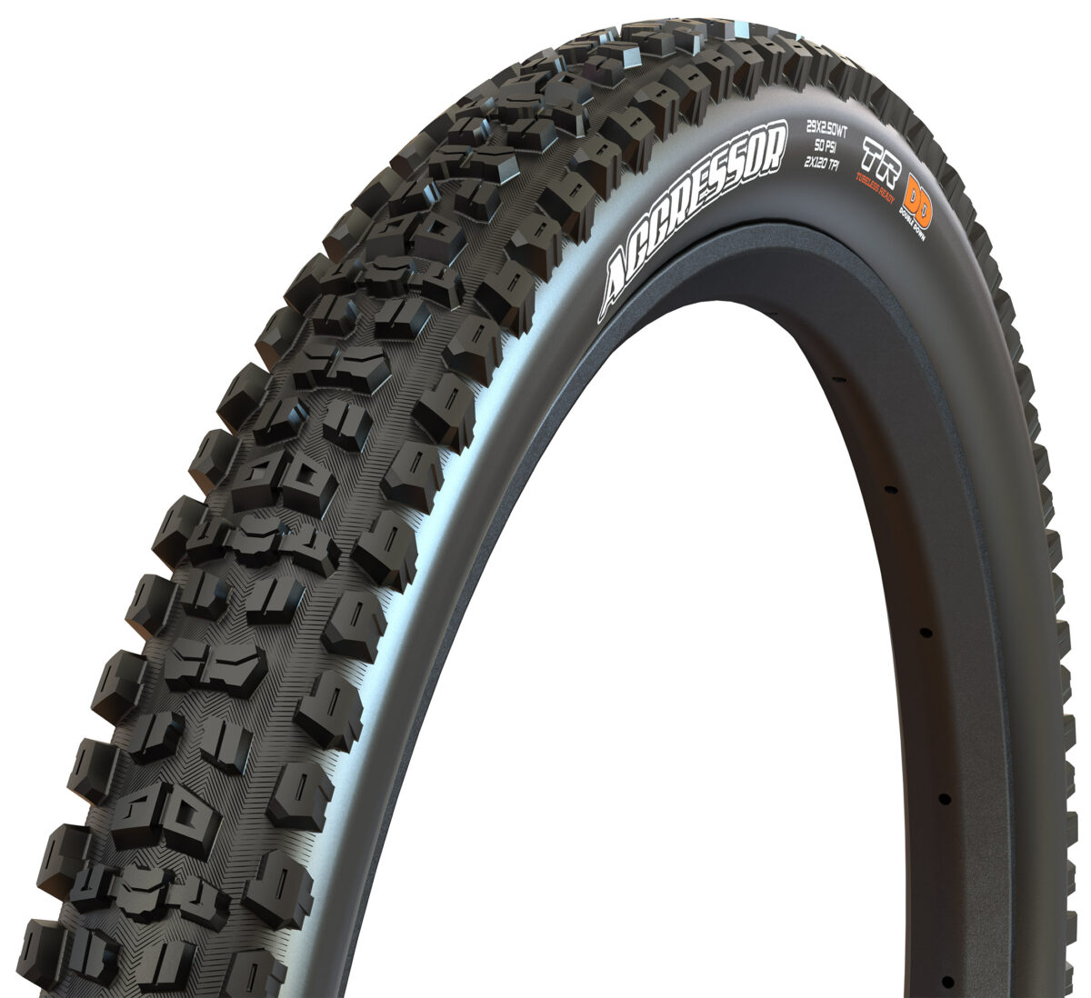 LLANTA MAXXIS  AGRESSOR 29X2.50 M343RU DD/TR 120X2 TPI 50PSI MAX - Imagen 1