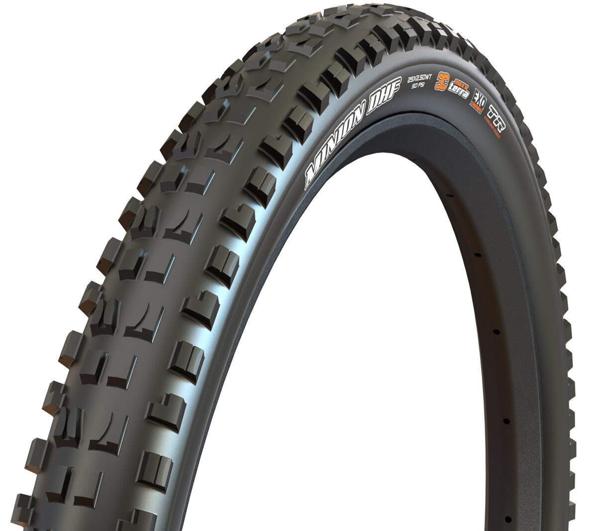 LLANTA MAXXIS MINIOM DHF 29X2.50WT M301RU 120X2 TPI 50PSIMAX 3CG/DD/TR - Imagen 1