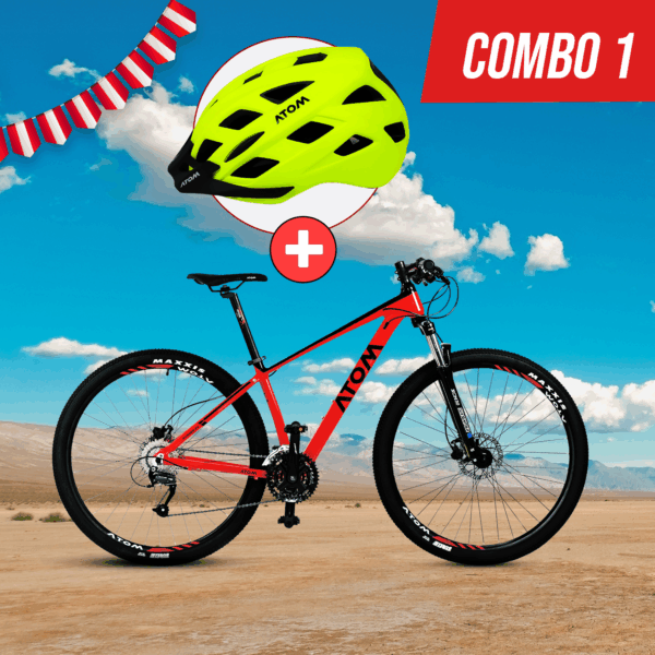 COMBO 1: BICICLETA ATOM BURNER 29 + CASCO ATOM