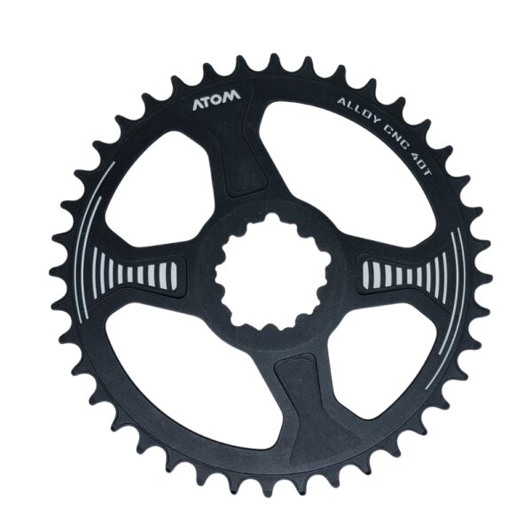 PLATO AS558  38T 12V SRAM NEGRO ANODIZADO