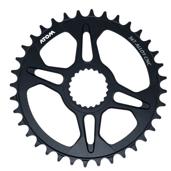 PLATO AS9100 36T 12V COMPATIBLE SHIMANO NEGRO ANODIZADO